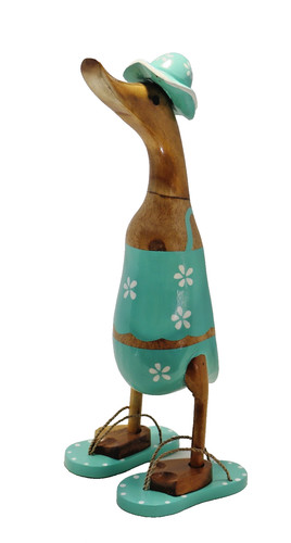Deko ente holz laufente bikini - ente,