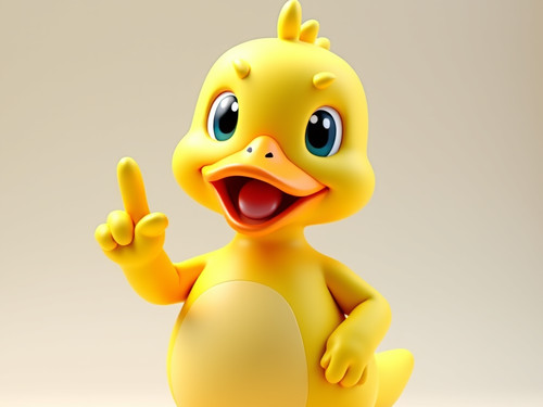 Glückliche ente figur deko - glückliche,