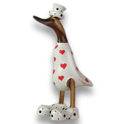 Holz ente lauf - ente, gartendeko