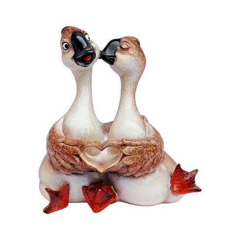Deko gänse paar mit - deko, gans