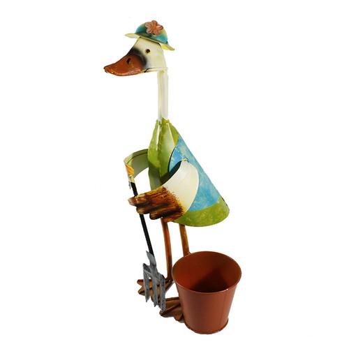 Dekofigur ente mistgabel - dekofigur,