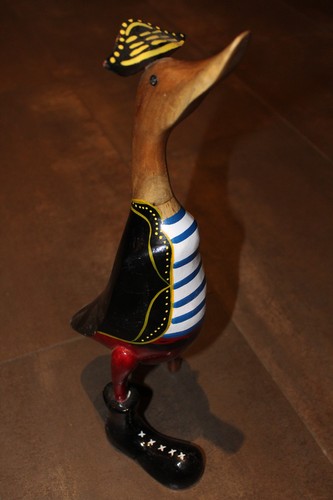 Holz ente pirat - pirat, 40cm