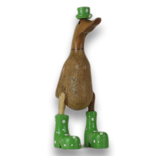 Holz ente lauf gartendeko - lauf,