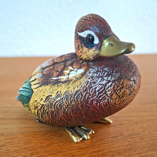 Dekofigur ente bemalt - dekofigur, ente,
