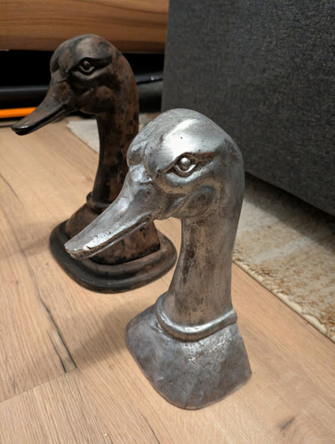 2er set deko - deko-figuren, entenkopf
