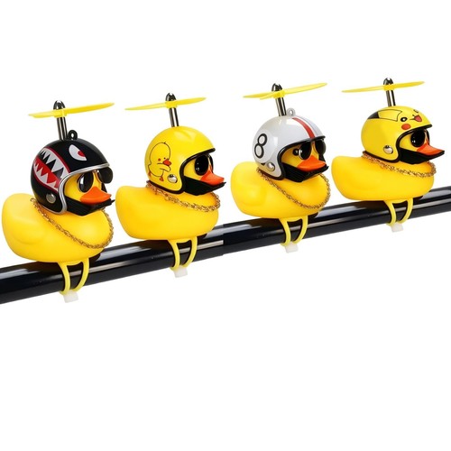 Ente fahrradglocke gelb helm - fahrradglocke,