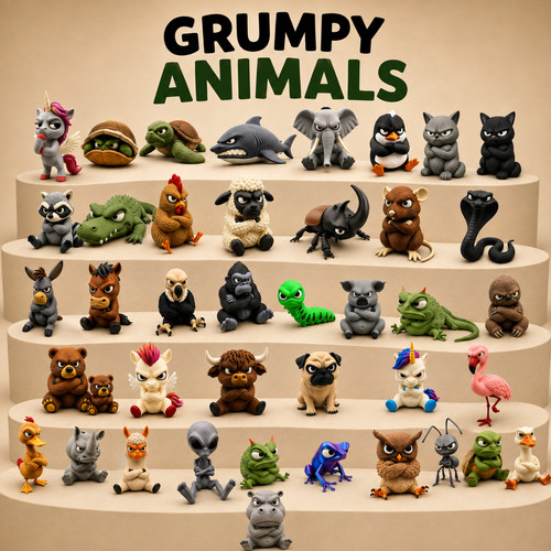 Grumpy animals tier - /, figur